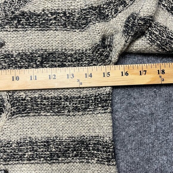 Jocomomola Womens Sweater Dress Neutral Striped Jewel Neck Embellished 40 - Picture 8 of 9